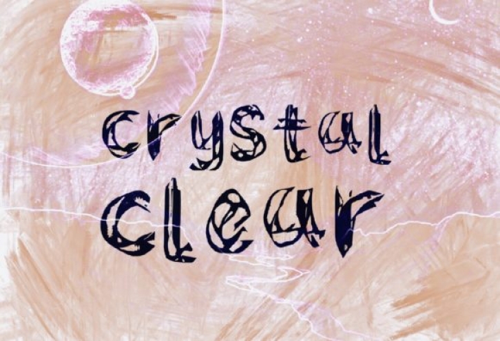 Crystal Clear font preview