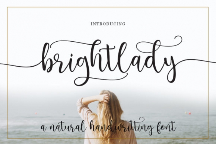 Brightlady font preview