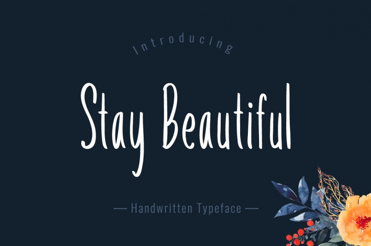 Stay Beautiful font preview