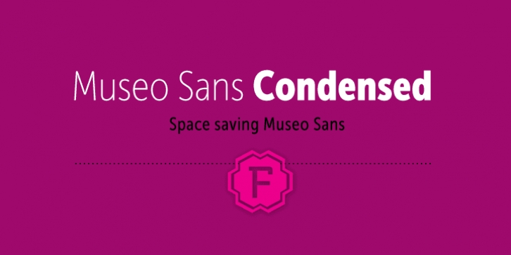 Museo Sans Condensed font preview
