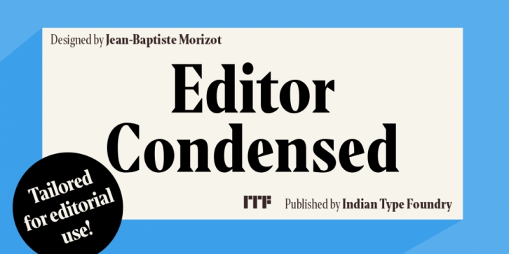 Editor Condensed font preview