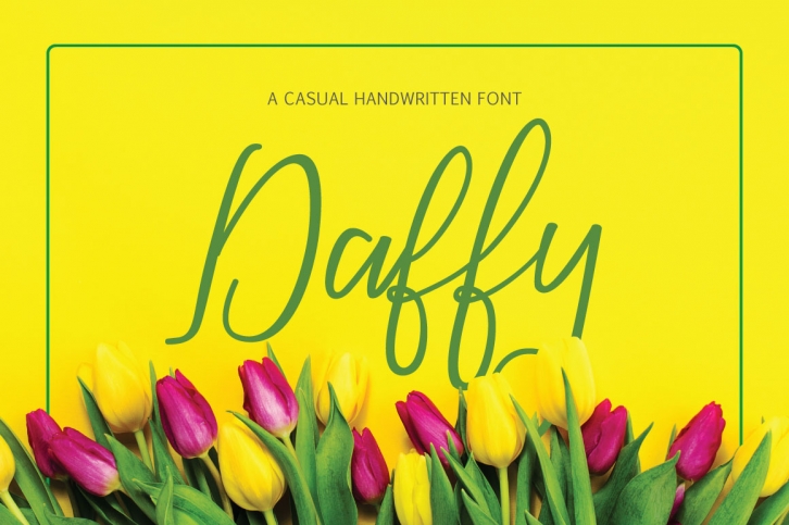 Daffy font preview