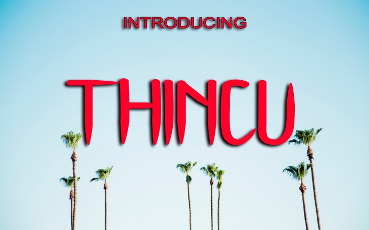 Thincu font preview