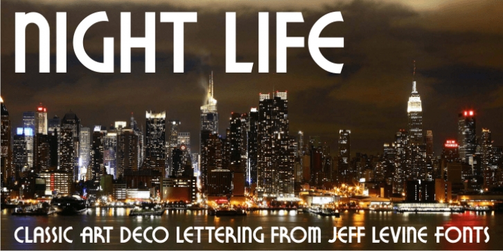Night Life JNL font preview