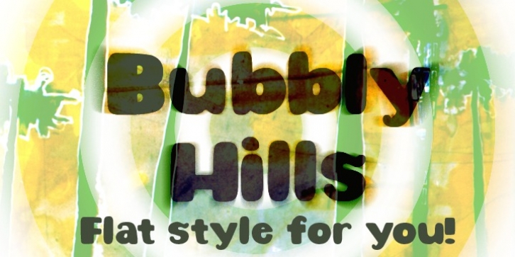 Bubbly Hills font preview