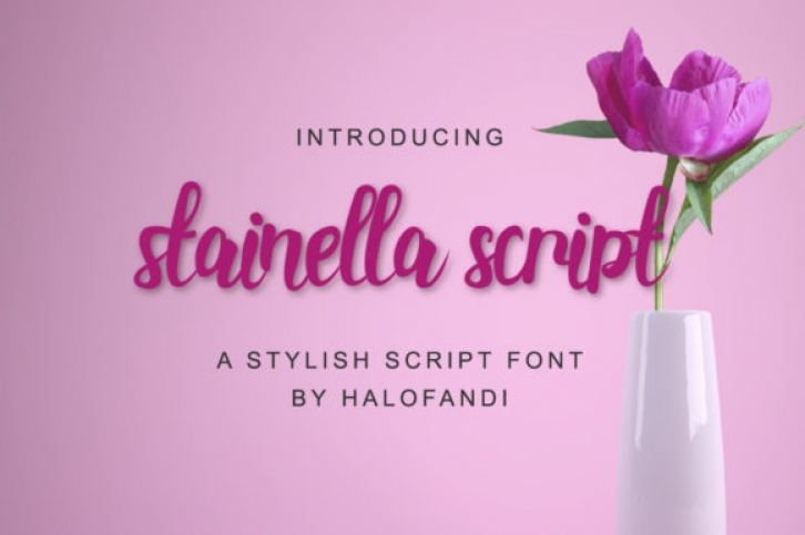 Stainella Script font preview