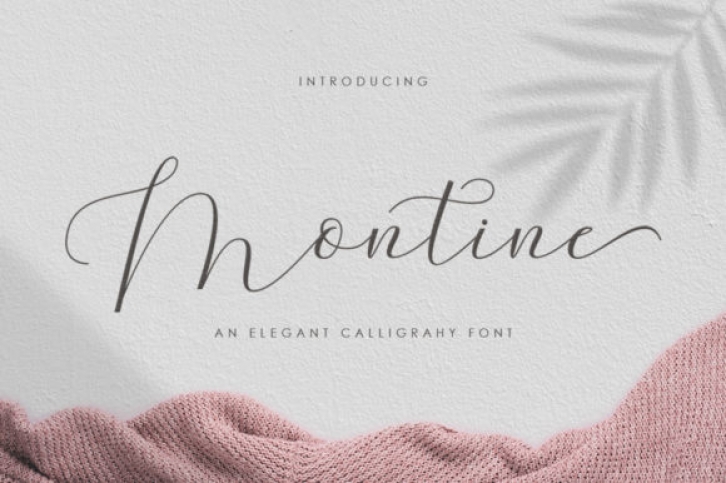 Montine Script font preview