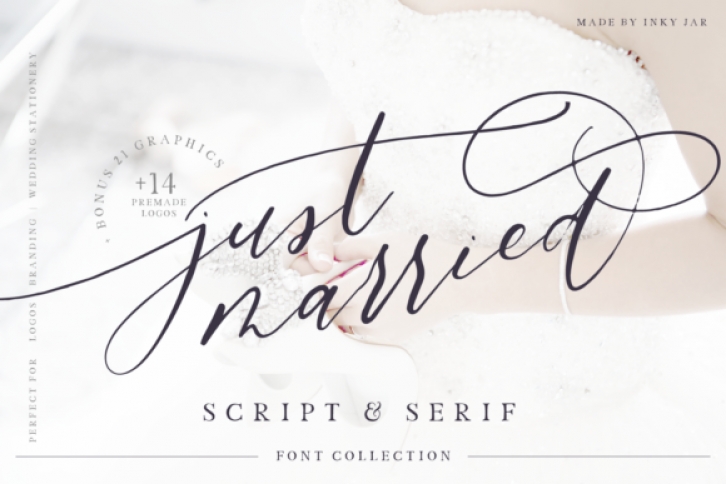 Just Married Duo font preview