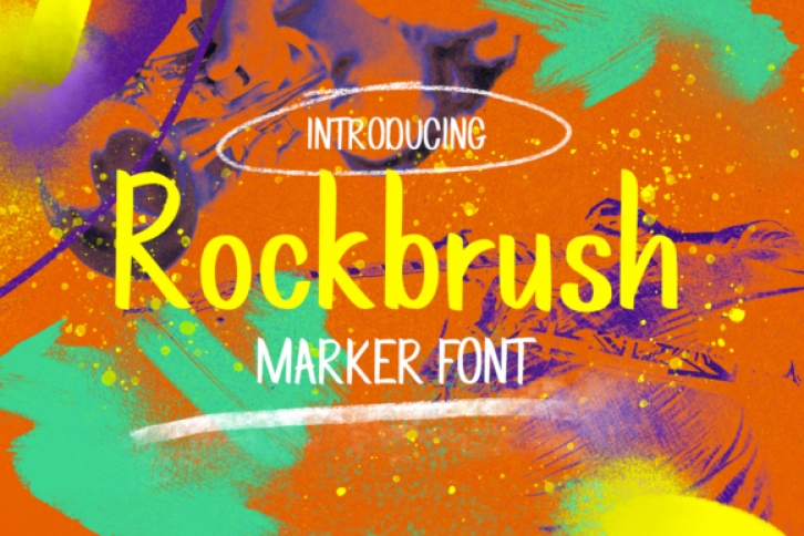 Rockbrush font preview