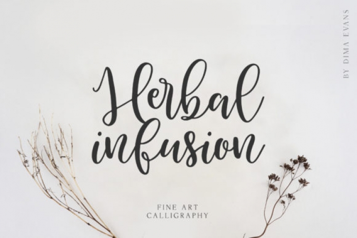 Herbal Infusion font preview