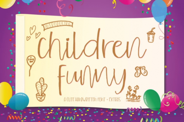 Children Funny font preview