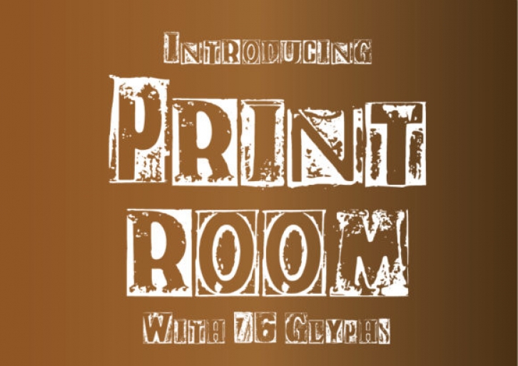 Print Room font preview