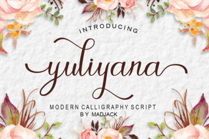 Yuliyana Script font preview