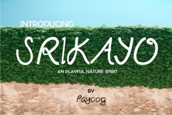 Srikayo font preview