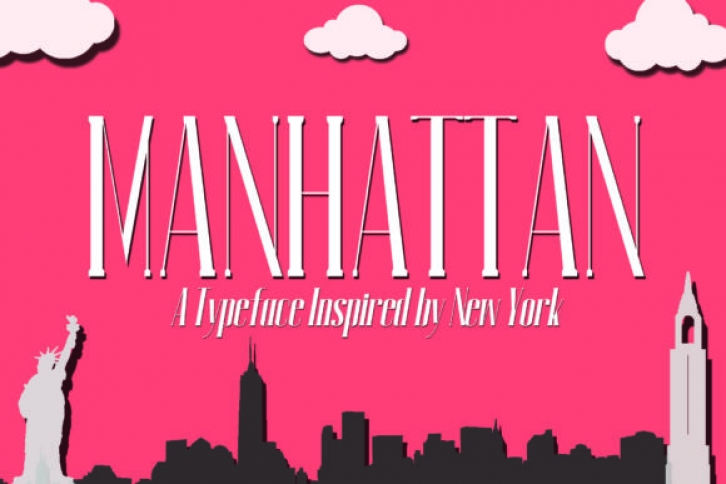 Manhattan font preview