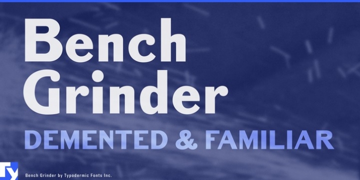 Bench Grinder font preview