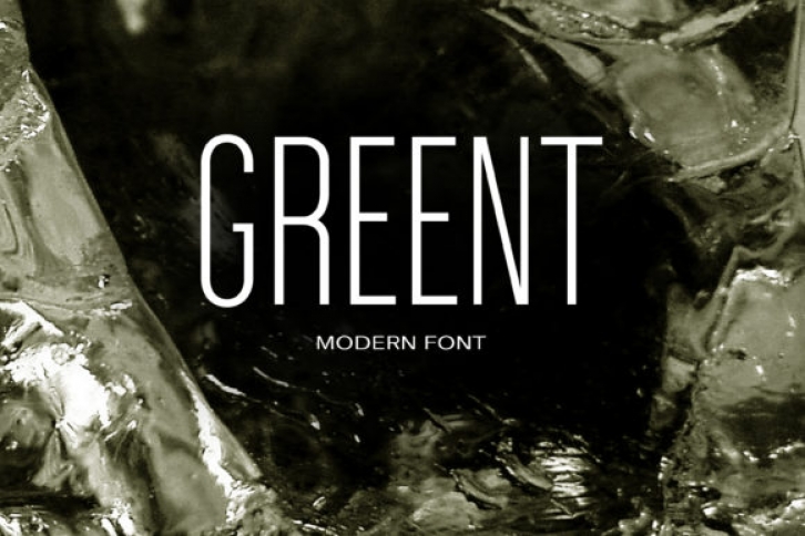 Greent font preview