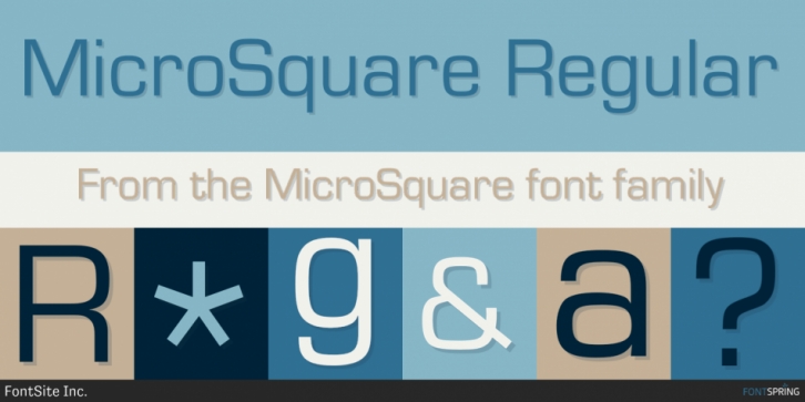 MicroSquare font preview