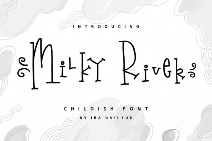 Milky Rive font preview