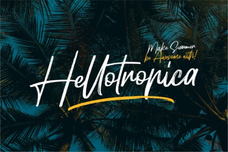 Hellotropica font preview