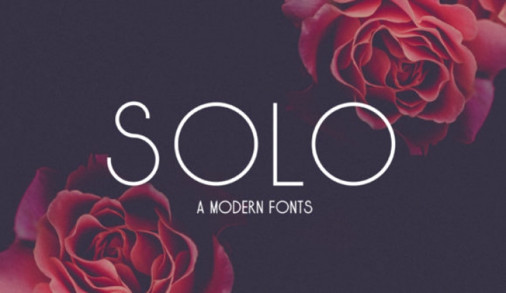 Solo font preview
