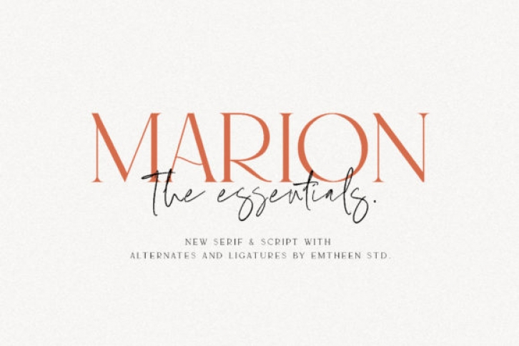 Marion & the Essentials font preview