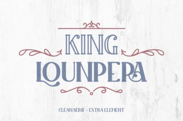 King Lounpera font preview