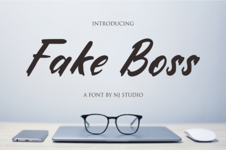 Fake Boss font preview