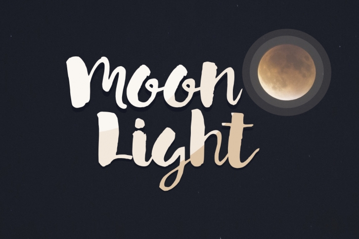 Moon Light font preview