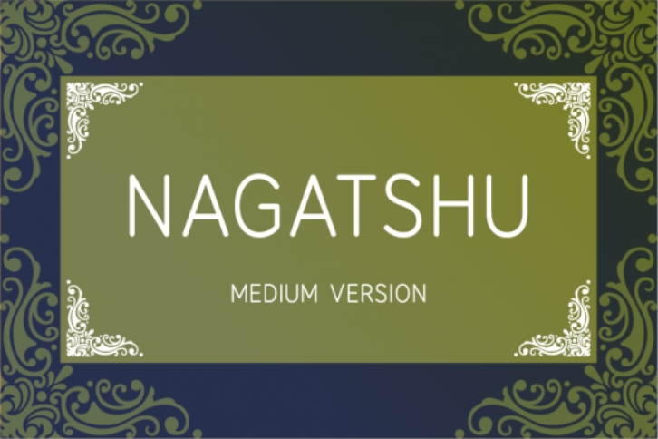 Nagatshu Medium font preview