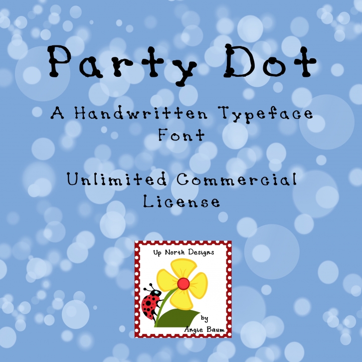 Party Dot font preview