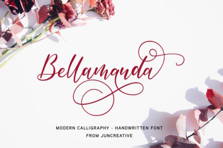 Bellamanda Script font preview