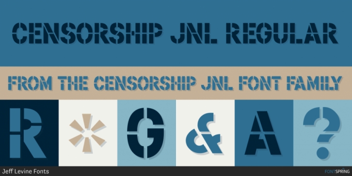Censorship JNL font preview