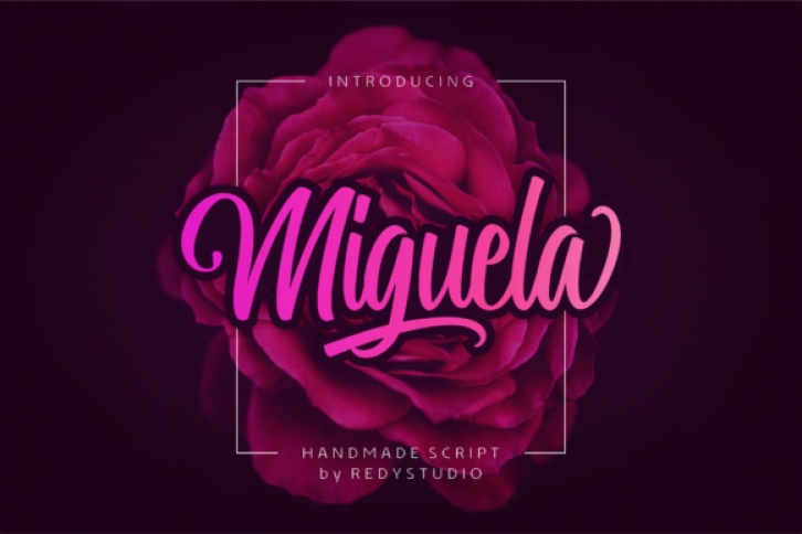 Miguela Script font preview
