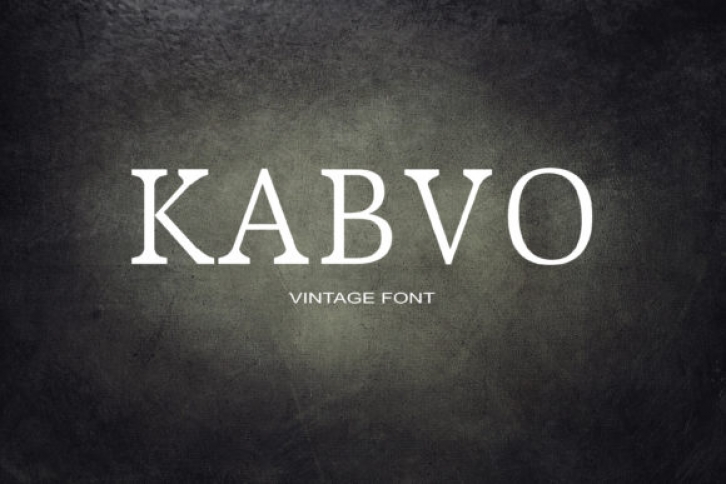 Kabvo font preview