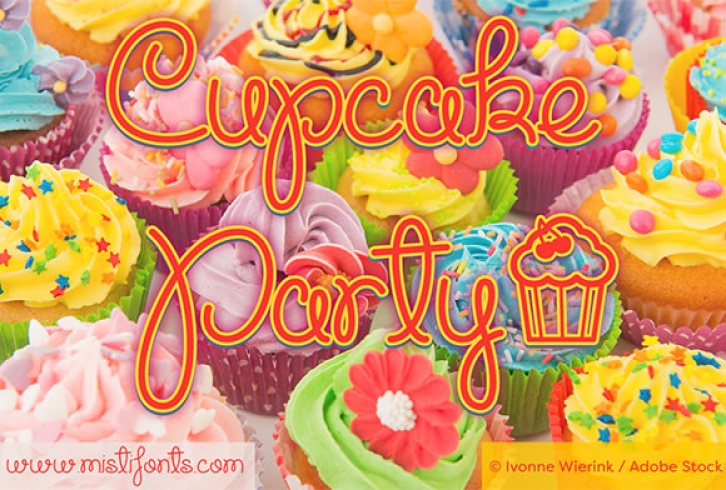 Cupcake Party font preview