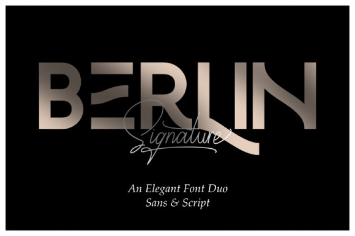 Berlin Duo font preview