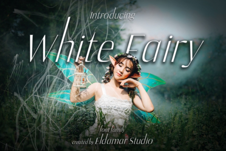 White Fairy font preview