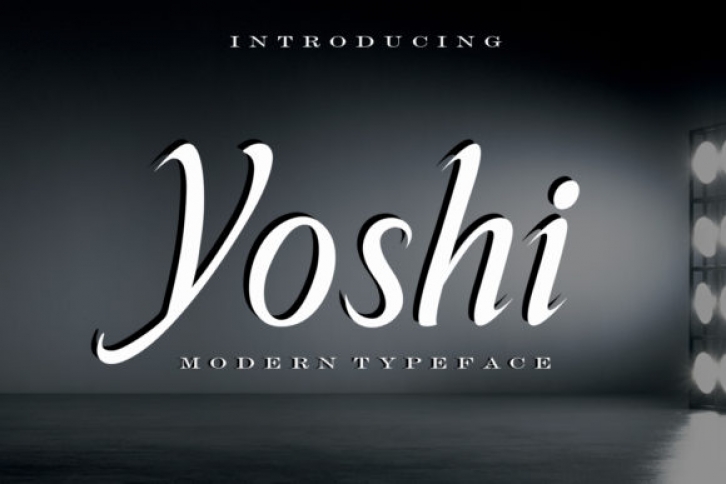 Yoshi font preview