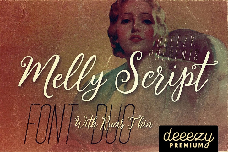 Melly Script Font Duo font preview