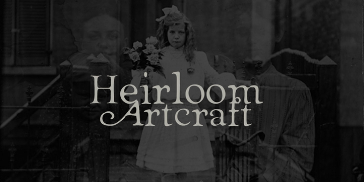 Heirloom Artcraft font preview
