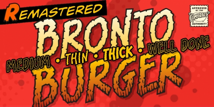 Bronto Burger font preview