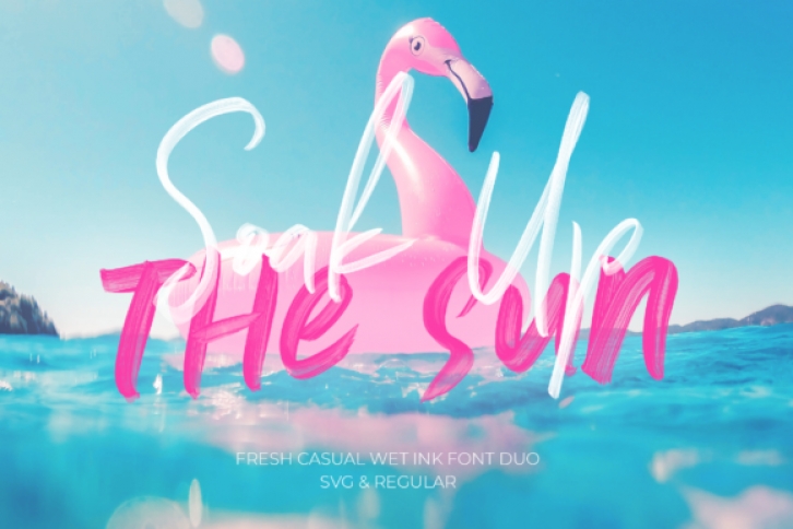 Soak Up The Sun Duo font preview