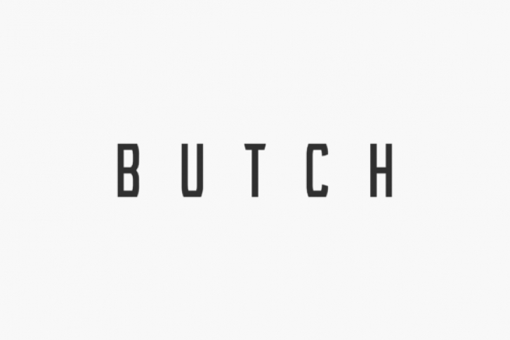 Butch font preview