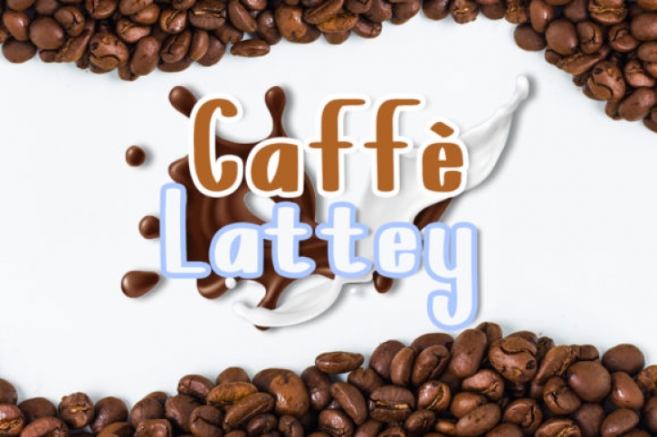Caffe Lattey font preview