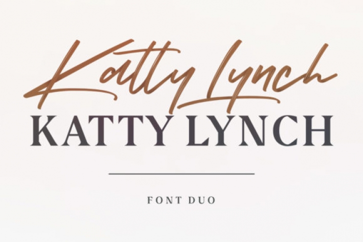 Katty Lynch Duo font preview