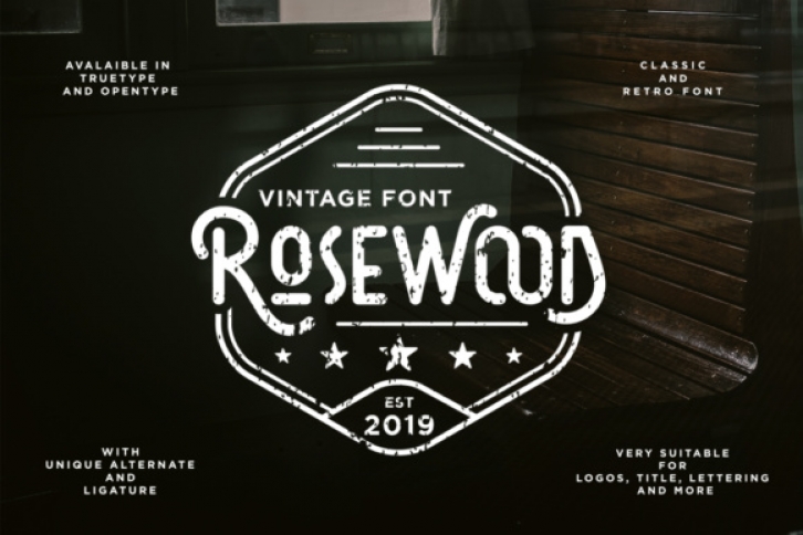 Rosewood font preview