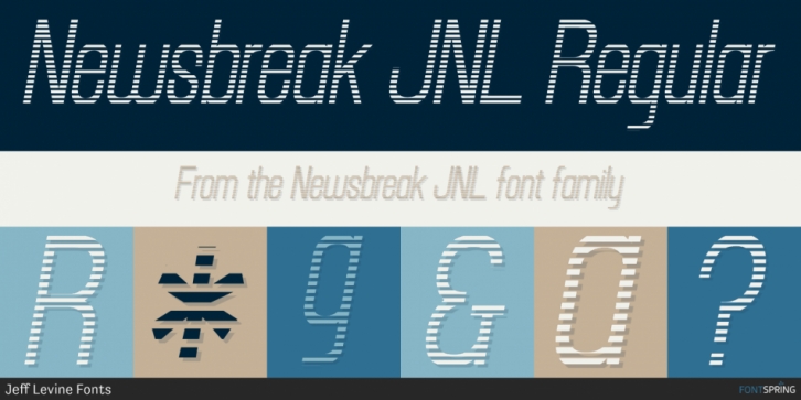 Newsbreak JNL font preview