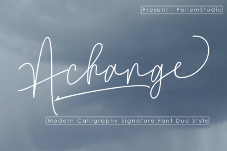 Achange Duo font preview