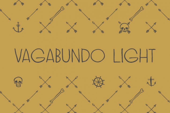 Vagabundo Light font preview
